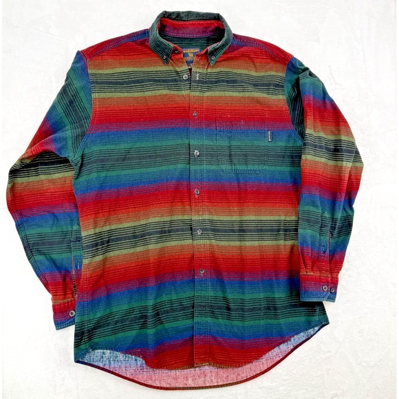 Woolrich Other - Vintage Woolrich Flannel Shirt Men's XL Southwest Aztec Stripe Button Up Front